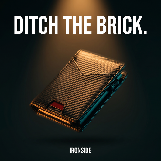 Ironside™ Slim — Carbon Fiber RFID Wallet
