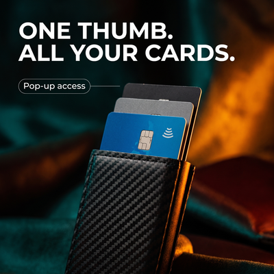 Ironside™ Slim — Carbon Fiber RFID Wallet