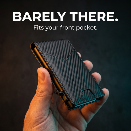 Ironside™ Slim — Carbon Fiber RFID Wallet