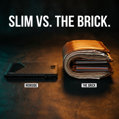 Ironside™ Slim — Carbon Fiber RFID Wallet
