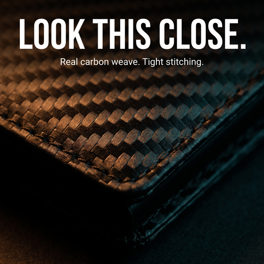 Ironside™ Slim — Carbon Fiber RFID Wallet